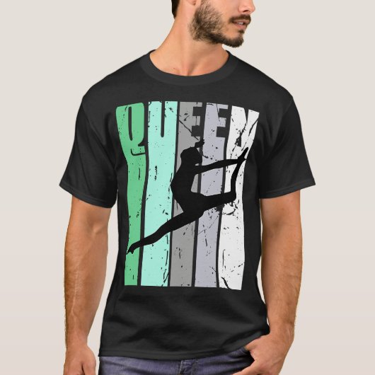 Girls Dance Queen Dance Retro Graphic Motivate T-shirt (Voorkant)