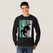 Girls Dance Queen Dancer Retro Graphic Motivate T-shirt (Voorkant volledig)
