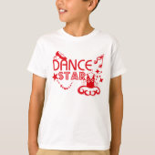 Girls Dance Star Raglan T-shirt (Voorkant)
