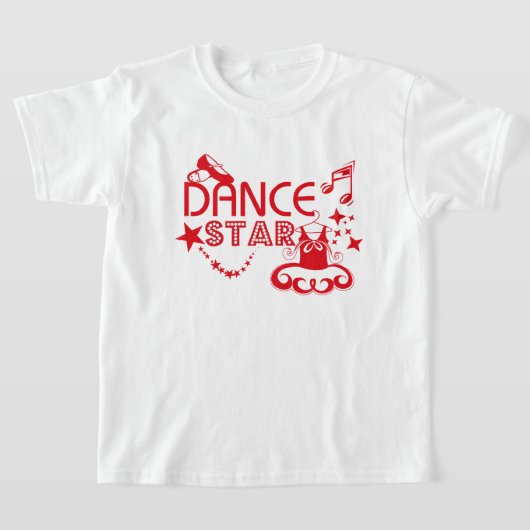 Girls Dance Star Raglan T-shirt (Laagn)