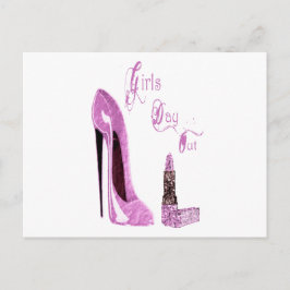 Girls Day/Night Out Party Invitation Card Uitnodiging Briefkaart