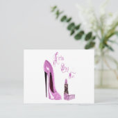 Girls Day/Night Out Party Invitation Card Uitnodiging Briefkaart (Staand voorkant)