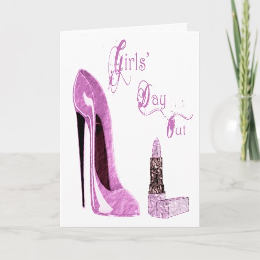 Girls' Day / Night Out Party Invitation Kaart (Voorkant)