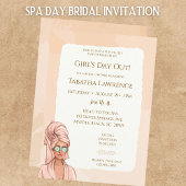 Girls Day Out Spa Bruids Douche Uitnodiging