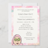 Girls Day Out Spa-uitnodiging Kaart (Voorkant)