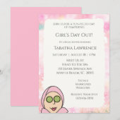 Girls Day Out Spa-uitnodiging Kaart (Voorkant / Achterkant)