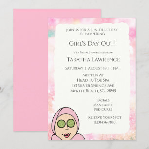 Girls Day Out Spa-uitnodiging Kaart