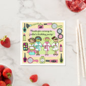 Girls Day Spa Verjaardagspapier servetten (Insitu)