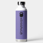 #Girls die de Kettlebell-waterfles optillen Waterfles (Links)