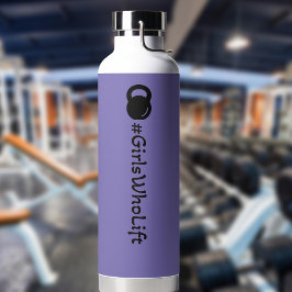 #Girls die de Kettlebell-waterfles optillen Waterfles