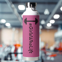 #Girls die de waterfles met Barbell optillen