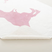 Girls Dinosaur Blanket - Dinosaur Nursery Decor Sherpa Deken (3/4)