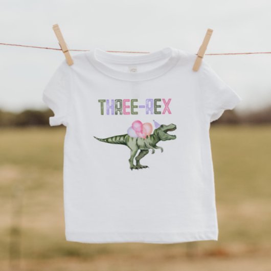 Girl's Dinosaur Three-Rex Shirt