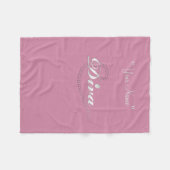 Girl's "Diva in Training" Fleece Deken (Voorkant (Horizontaal))