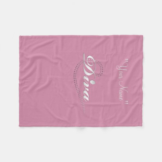 Girl's "Diva in Training" Fleece Deken (Voorkant (Horizontaal))