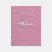 Girl's "Diva in Training" Fleece Deken (Voorkant)