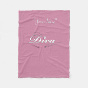 Girl's "Diva in Training" Fleece Deken