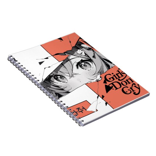 Girls Don't Cry Spiral Foto Notitieboek (Rechterzijde)