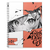 Girls Don't Cry Spiral Foto Notitieboek (Voorkant)