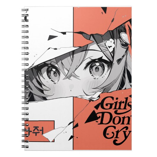 Girls Don't Cry Spiral Foto Notitieboek (Voorkant)