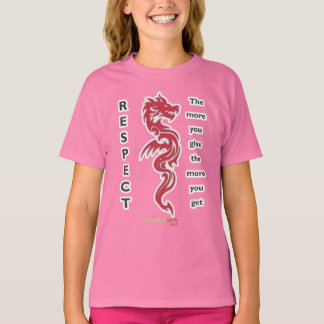 Girls Dragon Respect T-Shirt