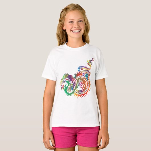 Girls Dragon T-shirt (Voorkant volledig)