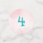 Girl's Dragon thema verjaardagsfeestje Confetti (Kleine voorkant)