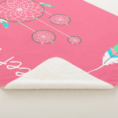 Girls Dream Catcher Sherpa Blanket Deken (3/4)