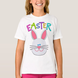 Girls Easter Bunny Ruffled T-Shirt