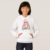 Girls editable pink Owls (Voorkant volledig)