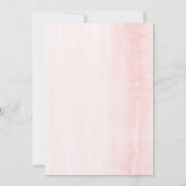 Girl's Elephant Waterverf Greenery Baby shower Kaart (Achterkant)