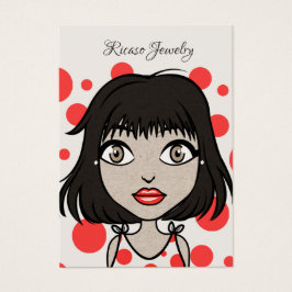 Girls Face die achtergrondse Craft verdient Visitekaartje