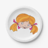 Girls Face Papieren Bordje (Voorkant)