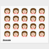 Girls Face Super Job Sticker (Vel)