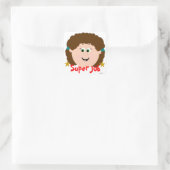 Girls Face Super Job Sticker (Tas)
