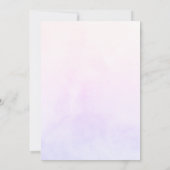 Girls Fairy 5th Birthday Party Invitation Kaart (Achterkant)