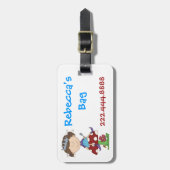 Girl's Fairy Bagagelabel (Voorkant verticaal)