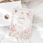 Girls Fairy Magical Garden Verjaardag Uitnodiging