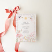 Girls Fairy Magical Garden Verjaardag Uitnodiging