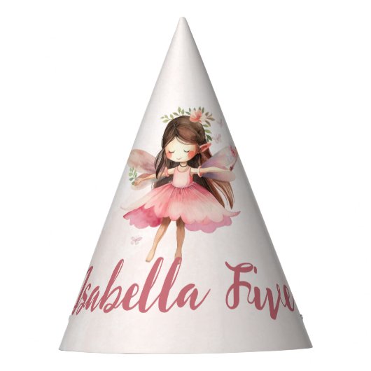 Girls Fairy Tale Castle Frog Mushroom Birthday Feesthoedjes (Voorkant)