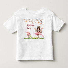 Girls Fairy Tale Castle Frog Mushroom Birthday Kinder Shirts
