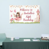 Girls Fairy Tale Castle Frog Mushroom Birthday Spandoek (Beurs)