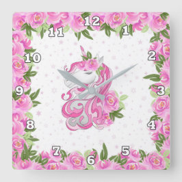 Girls Fantasy unicorn decor klok