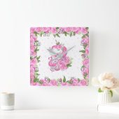 Girls Fantasy unicorn decor klok (Huis)