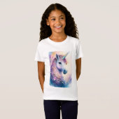 Girl's Fantasy Unicorn T-shirt (Voorkant volledig)