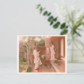 "Girls' Feelings" 乙女心 日本 着物 女性 ヴィンテージ 写真 和風 Briefkaart (Staand voorkant)