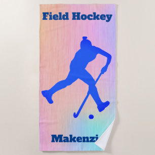 Girls Field Hockey Abstract Strandlaken