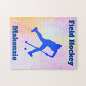 Girls Field Hockey Puzzle Legpuzzel (Horizontaal)