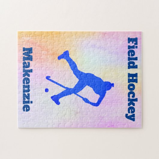 Girls Field Hockey Puzzle Legpuzzel (Horizontaal)