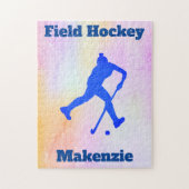 Girls Field Hockey Puzzle Legpuzzel (Verticaal)